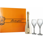 Lamborghini Brut Spumante Gold Ajándékcsomag 2 Pohárral 0,75L 12%