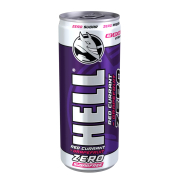 Hell Zero Ribizli- Grapefruit És Tuttifrutti Ízű, Koffeintartalmú, Vitaminozott Ital 250 Ml