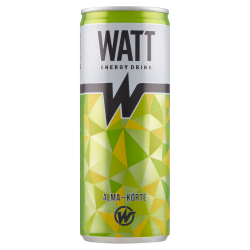 Watt Koffein- És Vitamintartalmú, Alma-Körte Ízű Szénsavas Energiaital 0,25L
