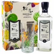 Sakurao Classic Gin Ajándékcsomag Pohárral 0,7L/ 40%)