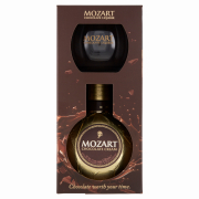 Mozart Chocolate Cream Csokoládé Krémlikőr + 1 Pohár Díszdobozban 17% 0,5L