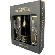 G.h.martel Prestige Brut Champagne 0,75L Pdd. + 2 Pohár