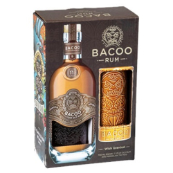 Bacoo Rum 11 Years 40% Pdd. + Tiki Kerámia Pohár