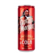 Captain Morgan Spiced Gold & Cola Rum 0,25L