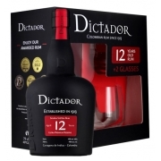 Dictador 12 éves 0,7L DD + 2 Pohár