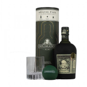 Diplomatico - Reserva Exclusiva 0,7L DD+Pohár+Jéggömb