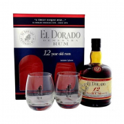 El Dorado - 12 Éves Rum 0,7L DD + 2 Pohár