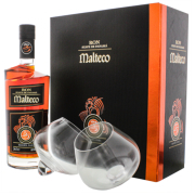 Malteco 25 Éves Rum 2 Pohárral Díszdobozban 0,7L 40%