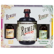 Remedy Spiced Rum 2 Miniatűrrel Díszdobozban  0,7L 41,5%