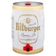 Bitburger Premium Pils Német Világos Sör Partyhordó 5 L