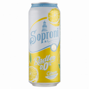 Soproni Radler Citromos Alkoholmentes Sörital 0,5L Doboz