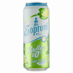 Soproni RadlerLime-Mentás Alkoholmentes Sörital 0,5L Doboz