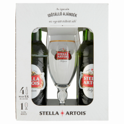 Stella Artois Minőségi Világos Sör + 1 Kehely 5% 4 X 0,5L