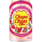 Chupa Chups Strawberry Cream - 345Ml (24-Es Tálca)
