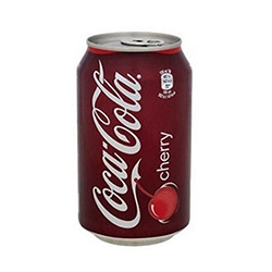 Coca-Cola Cherry (cseresznye) 0,355L dobozos tálca