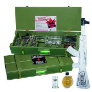 Kalashnikov Red Army Set 1L 40% + 0,2L + 6 Pohár Fa Ládában