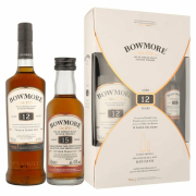 Bowmore Ajándékszett 12 Éves + 15 Éves Whisky Ajándékcsomag 0,7L+0,05L