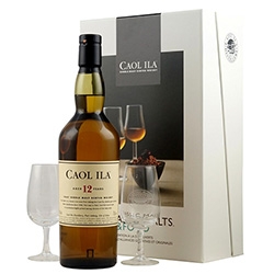 Caol Ila Whisky 0,7L 12 éves (dd. és pohár)