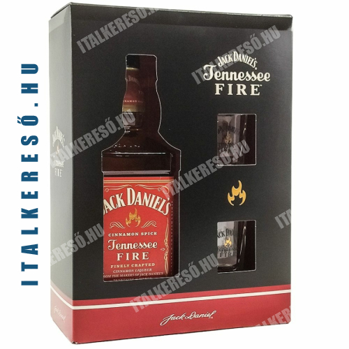 Jack Daniel's - Fire Whisky 0,7L DD 2 pohárral - vásárlás Italkereső.hu