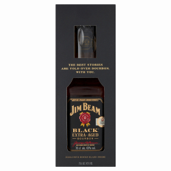 Jim Beam Black Bourbon Whiskey Díszdobozban 43% 0,7L