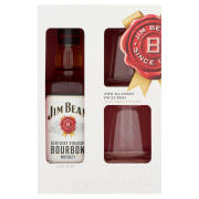 Jim Beam Bourbon Whiskey 40% 0,7L + 2 Pohár