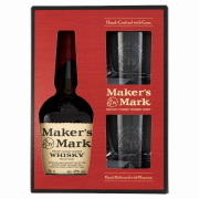 Maker's Mark Bourbon Whiskey + 2 Pohár Díszdobozban 45% 0,7L